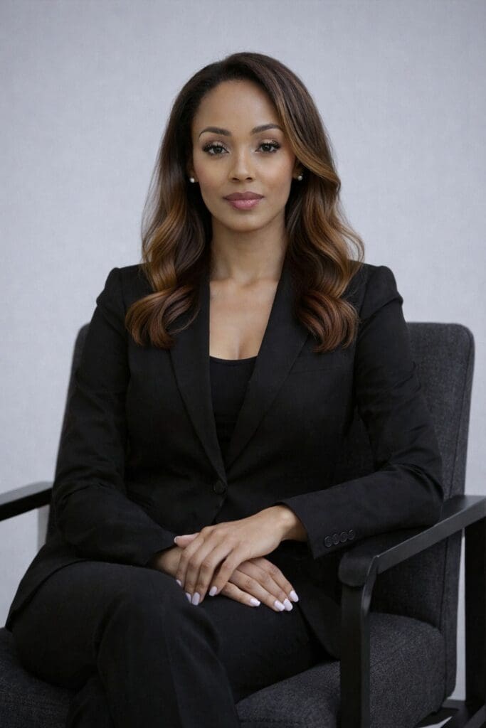 woman picture sitting down